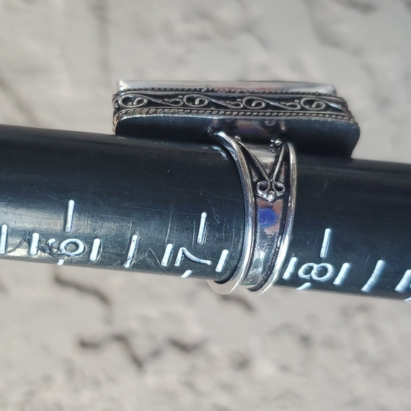 New Huge Seam Agate Antique Design 925 Silver Statement Ring. - Picture 16 of 16